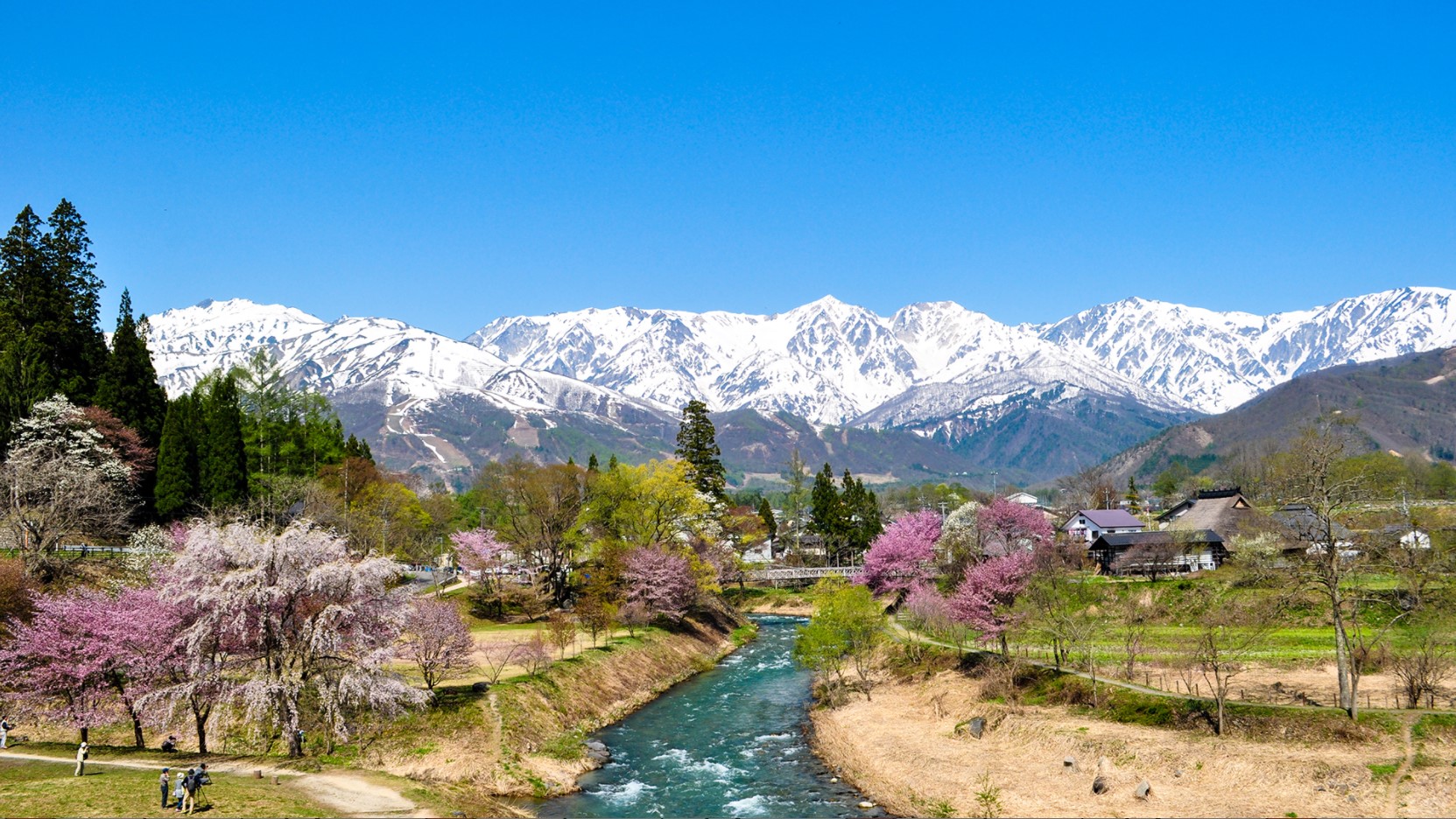 Hakuba mountain landscape, resort properties for sale